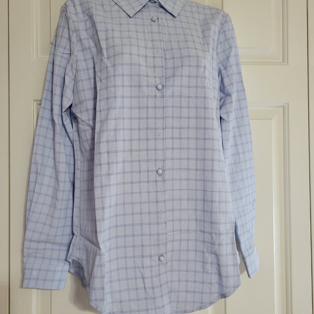 Princess Polly Preston Shirt Blue Size US 4 NWT - Picture 3 of 4